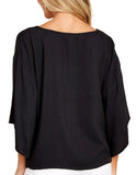 Blouse Imprimée Décolletée – Mireia