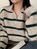 Pull Rayé à Col – Solange