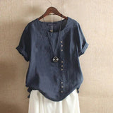 Blouse Unie Asymétrique – Nadine