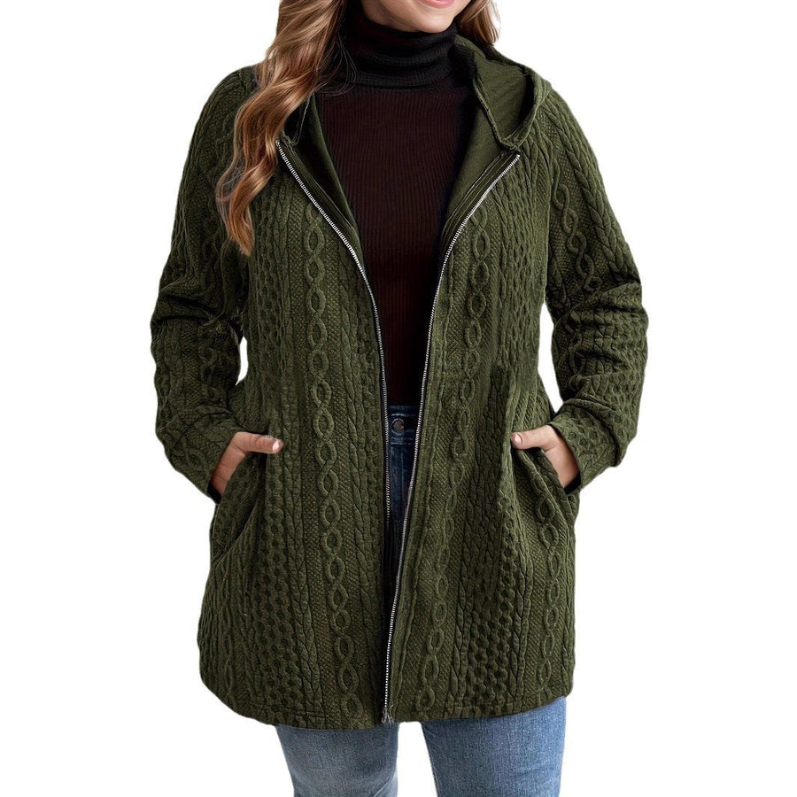 Manteau Texturé Capuche – Suzanne