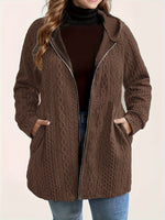 Manteau Texturé Capuche – Suzanne