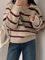 Pull Rayé à Col – Solange
