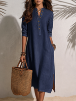 Mila | Robe midi style chemise