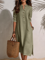 Mila | Robe midi style chemise