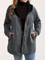 Manteau Texturé Capuche – Suzanne