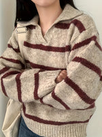 Pull Rayé à Col – Solange
