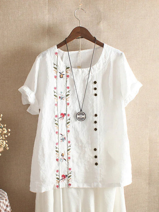 Blouse Brodée – Floriane