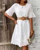 Robe Brodée Courte – Anaëlle