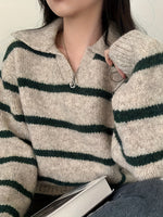 Pull Rayé à Col – Solange