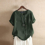 Blouse Unie Asymétrique – Nadine