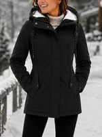 Valentine | Manteau Chaud Deperlant a Capuche