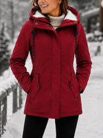 Valentine | Manteau Chaud Deperlant a Capuche