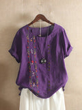 Blouse Brodée – Floriane