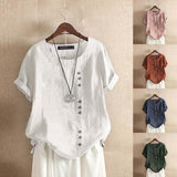 Blouse Unie Asymétrique – Nadine