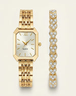 Montre Élégance Émeraude – Coffret Bracelet