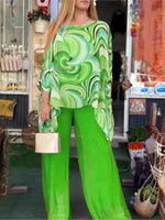 Ensemble Imprimé Fluide – Marjolaine