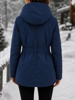 Valentine | Manteau Chaud Deperlant a Capuche