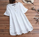 Blouse Texturée à Boutons – Maia