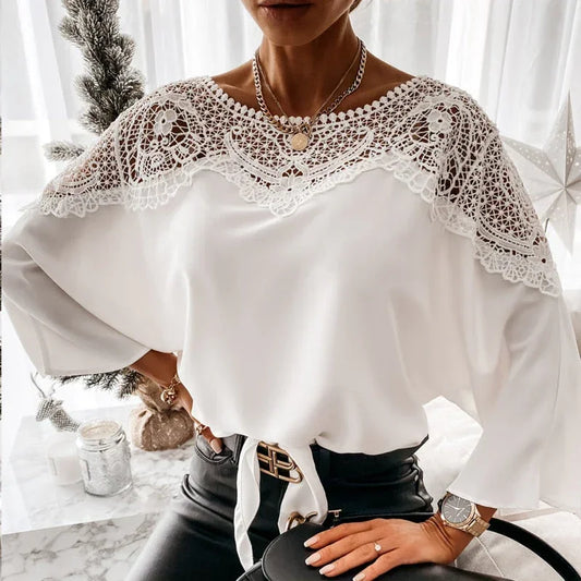 Blouse Dentelle Élégante – Isaline