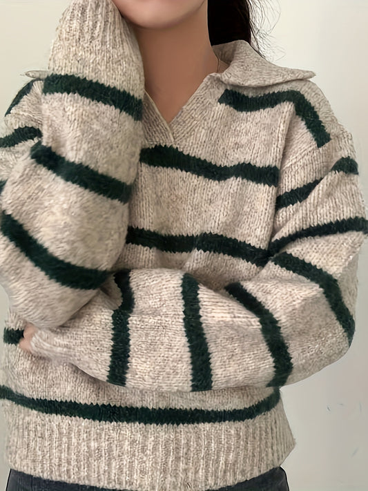 Pull Rayé à Col – Solange