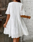 Robe Brodée Courte – Anaëlle