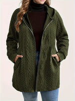 Manteau Texturé Capuche – Suzanne