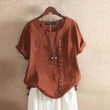Blouse Unie Asymétrique – Nadine
