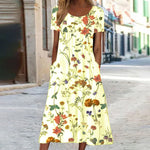 Camélia | Robe Florale Fluide à Coupe Flatteuse