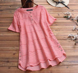 Blouse Texturée à Boutons – Maia
