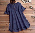 Blouse Texturée à Boutons – Maia