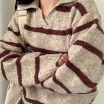 Pull Rayé à Col – Solange