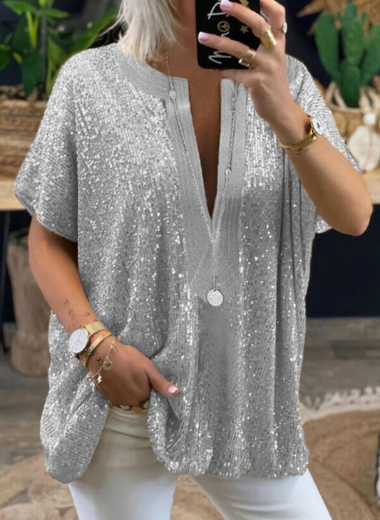 Blouse à Paillettes – Ninon