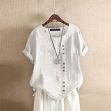 Blouse Unie Asymétrique – Nadine