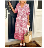 Robe Imprimée Midi – Sabine