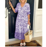 Robe Imprimée Midi – Sabine